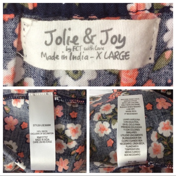 Jolie&Joy Floral Hi-Low Dress, Size XL - Picture 13 of 13